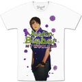 Justin Bieber White Splatter T-Shirt $35.00