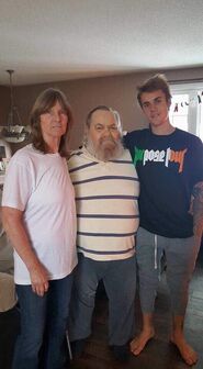 Justin visits grandparents