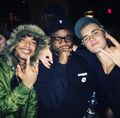 Justin with Khalil and DJ Tay James