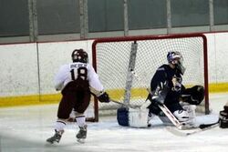 Justin Bieber crashes Atlanta hockey practice, skates in gold chains