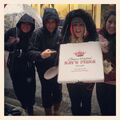 nbcsnl "It's a standby line pizza party courtesy of @justinbieber and the awesome people on his team! #SNL #BieberOnSNL" via Instagam