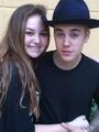 Fan meeting Justin at his hotel in Miami