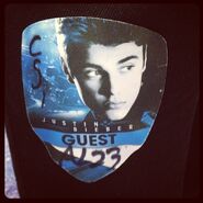 Believe Tour guest badge