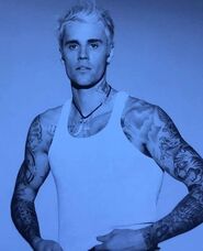 Justin Bieber Changes photo shoot blue