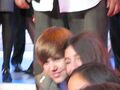 Justin Bieber Meets Fans at Nickelodeon Upfront!