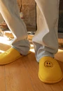Mascot Slippers - Golden Yellow $38