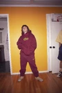 secret sweatpants - burgundy $148