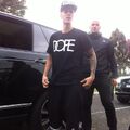 Justin Bieber wearing Dope shirt