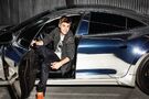 Billboard 2012 Justin in his car