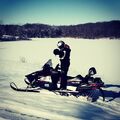 Snowmobiling