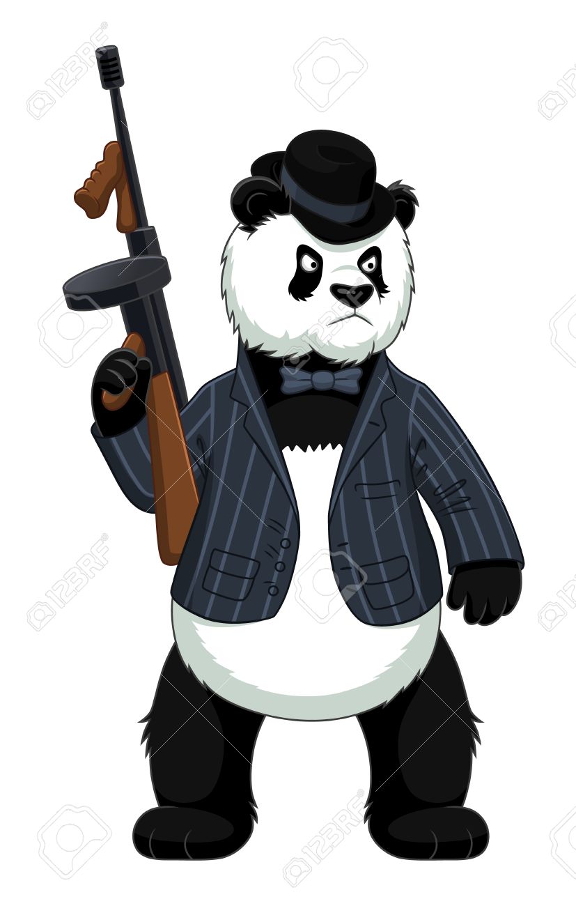 Панда с ружьем