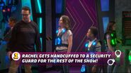 Rachel Gets Handcuffed to a Security Guard for the Rest of the Show