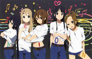 Azusa with the letter "K" on her back.