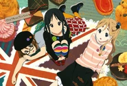 Mugi wearing a striped sweater.