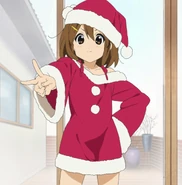 Santa Yui.png (1.71 MB) Yui wearing a santa costume Sawako made.
