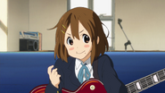 Yui being confident about being a third-year student already.