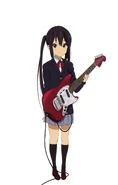 Azusa with her guitar.