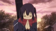 Azusa prays.