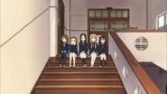 Waiting for Sawako.png (2.2 MB) The girls wait for Sawako to find a rom for them to practice in.