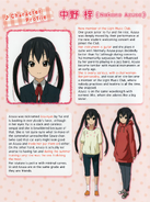 Azusa's first character profile.