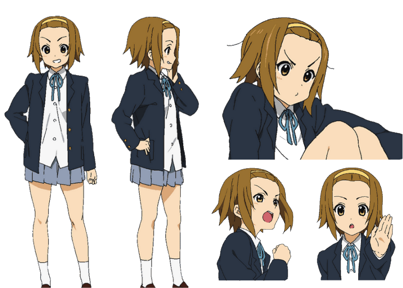 k on ritsu hair down