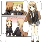Tsumugi being recruited by  in the Light Music Club