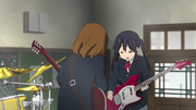 Yui and Azusa together play the instrumental part of the song.