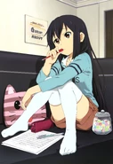 Azusa with her hair down