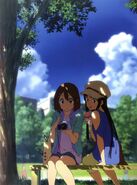 Mio and Yui in the summer.