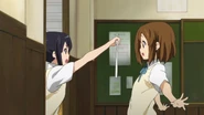 Azusa made a strict schedule for Yui and herself