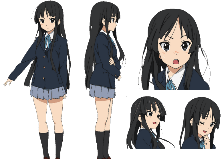 Personagens de anime que eu acho fofa - Mio Akiyama anime : K-ON! #gabriele