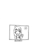 A second additional scribble, showing a celebration picture of Tsumugi with her blister.