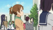 Ui checks to see if she got accepted into Sakuragaoka High School.