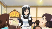 Mio fumbles her first order.