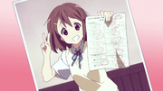 Yui scoring 100 points