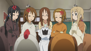 The group annoyed at Sawako