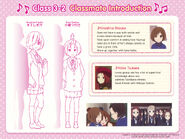 Shizuka's character introduction card.