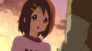 Yui sweating