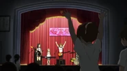 Ui and Yui say hi in the middle of the concert.