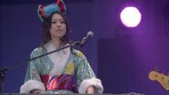 Minako Kotobuki playing keyboard!