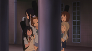 Ritsu got hit as the only one