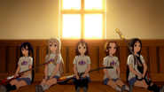 Azusa with her beloved band.