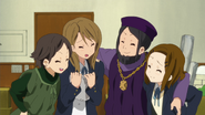 Keiko with Ushio, Nobuyo and Himeko Tachibana after the class act.