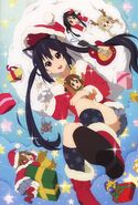 Azusa acting as Santa Claus.