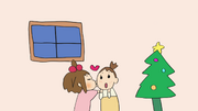 Yui kisses Ui on Christmas Eve.
