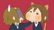 Yui actually behaves like a dog.