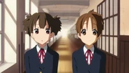 Jun and Ui watch Yui snatch Azusa