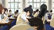 Nobuyo during study hall.