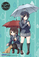 K-ON! Hobunsha Rainy season clear card Yui and Mio
