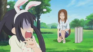 Azusa with bunny ears
